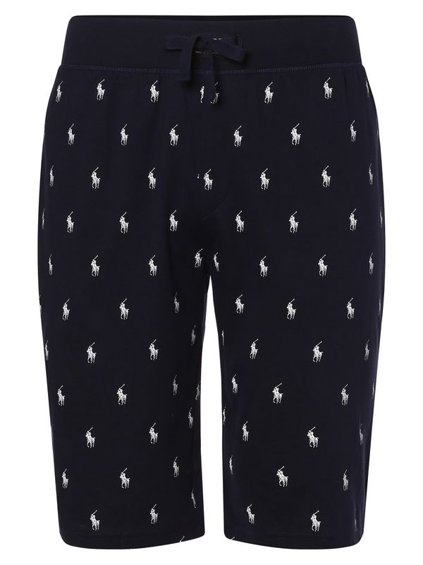 Polo Ralph Lauren Polo Ralph Lauren Pidžama hlače  crna / bijela