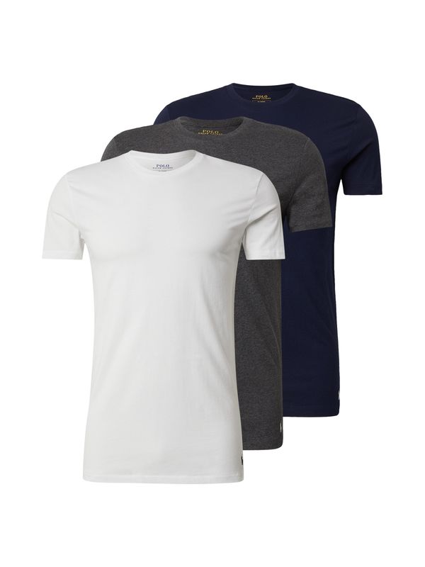 Polo Ralph Lauren Polo Ralph Lauren Potkošulja 'Spring Start'  mornarsko plava / siva melange / prljavo bijela