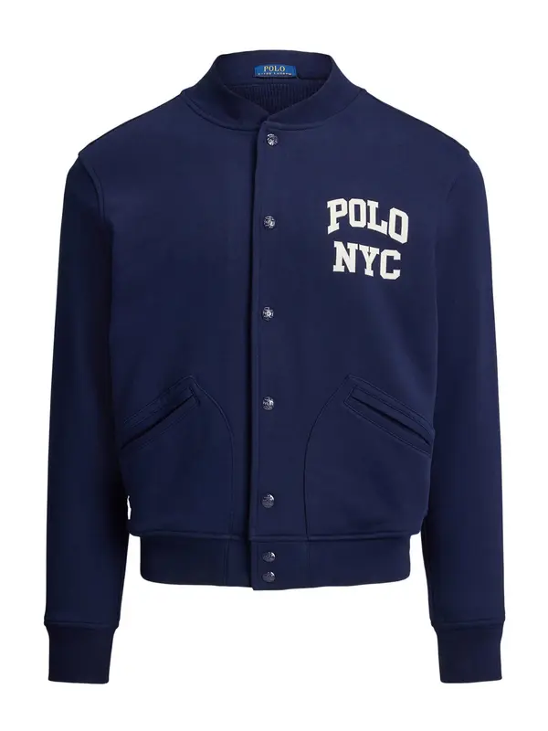 Polo Ralph Lauren Polo Ralph Lauren Prijelazna jakna 'CLS ATH'  mornarsko plava / bijela