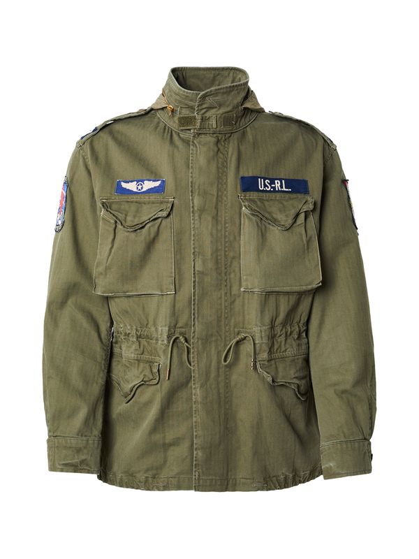 Polo Ralph Lauren Polo Ralph Lauren Prijelazna jakna  svijetlobež / mornarsko plava / zelena