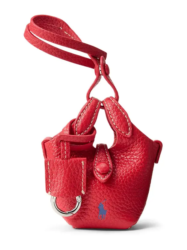 Polo Ralph Lauren Polo Ralph Lauren Privjesak za ključeve 'SHINY DRUM PEBBLE'  crvena