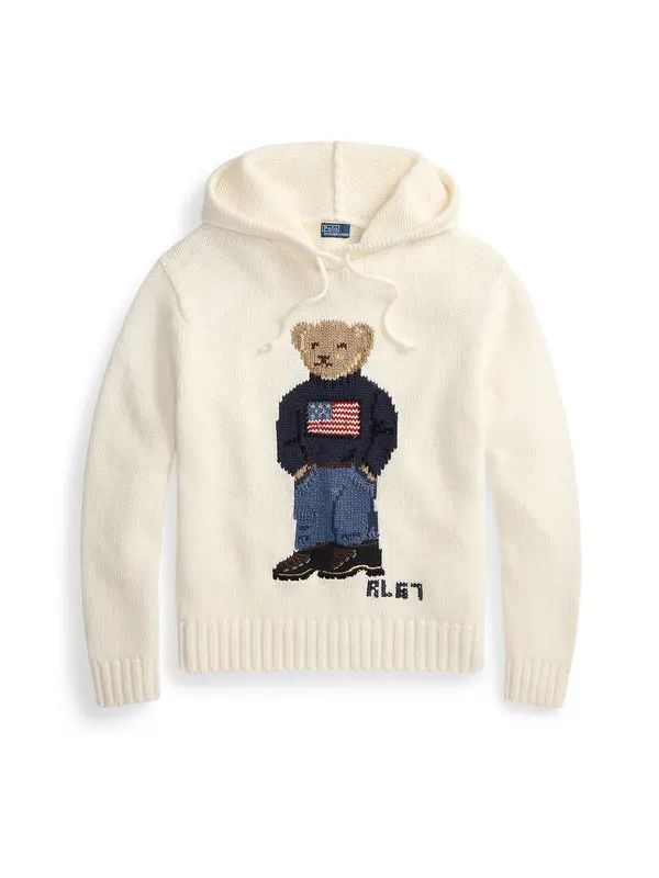 Polo Ralph Lauren Polo Ralph Lauren Pulover  bež / boja devine dlake (camel) / mornarsko plava / crvena
