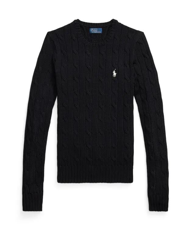 Polo Ralph Lauren Polo Ralph Lauren Pulover  crna / bijela
