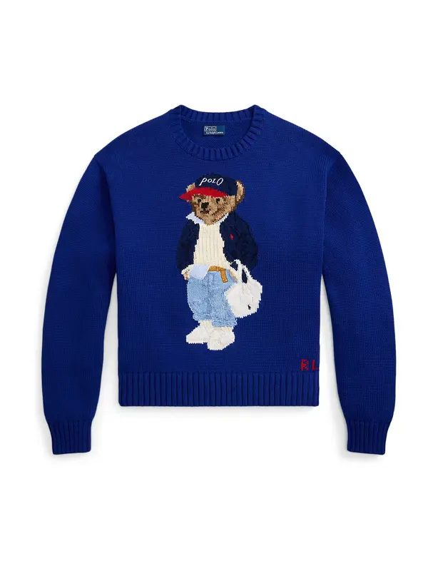 Polo Ralph Lauren Polo Ralph Lauren Pulover  kraljevsko plava / svijetlosmeđa / crvena / bijela