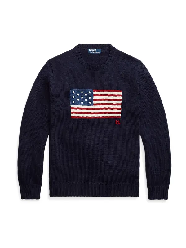Polo Ralph Lauren Polo Ralph Lauren Pulover  mornarsko plava / nebesko plava / jarko crvena / bijela