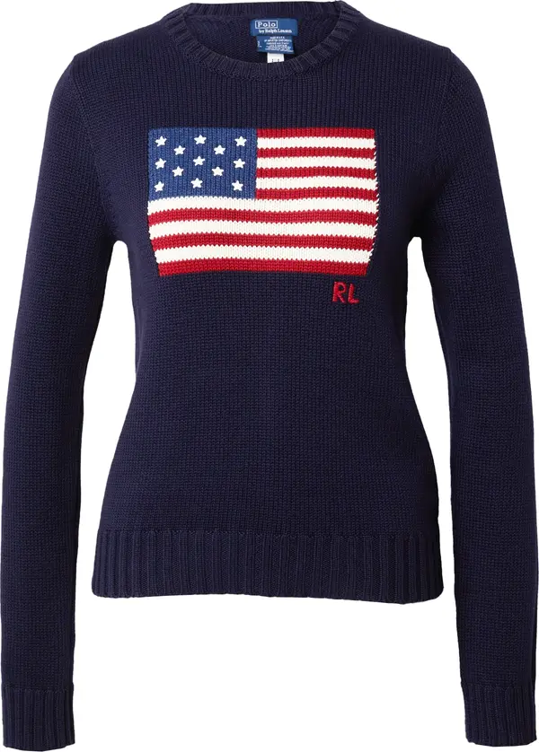 Polo Ralph Lauren Polo Ralph Lauren Pulover  plava / mornarsko plava / crvena / bijela