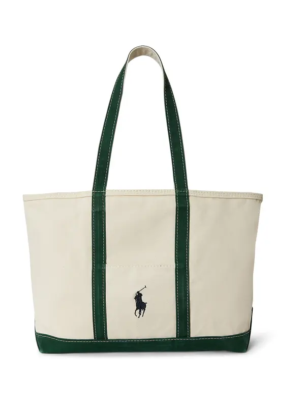 Polo Ralph Lauren Polo Ralph Lauren Shopper torba  boja pijeska / tamno zelena