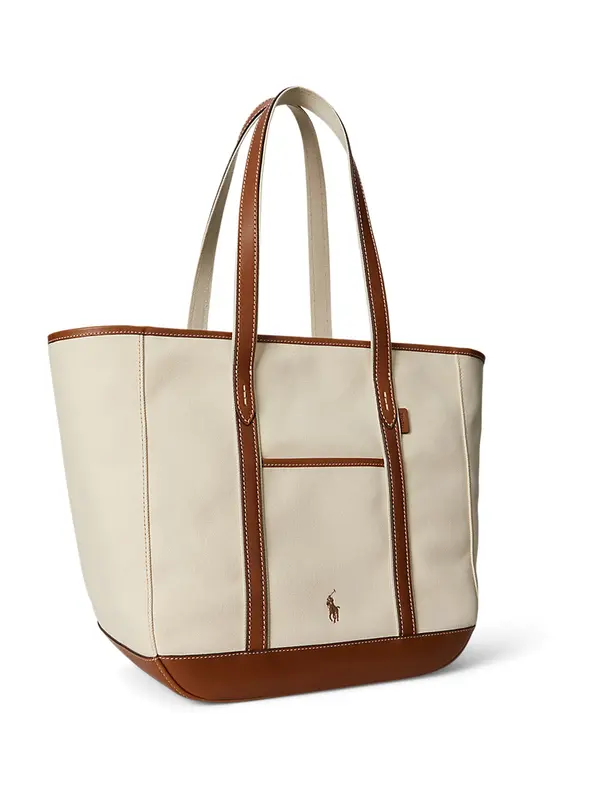 Polo Ralph Lauren Polo Ralph Lauren Shopper torba  ecru/prljavo bijela / konjak