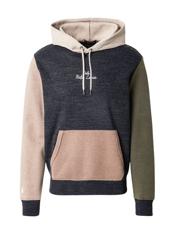 Polo Ralph Lauren Polo Ralph Lauren Sweater majica  bež melange / kaki / crna melange
