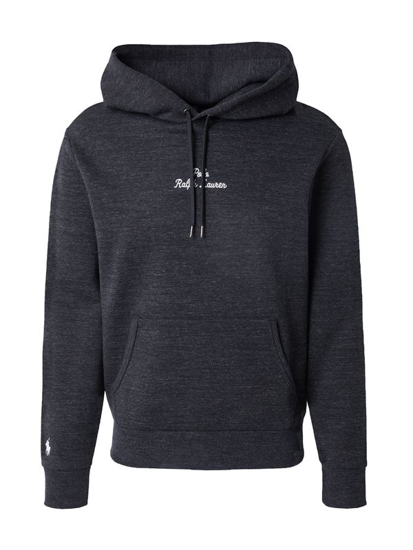 Polo Ralph Lauren Polo Ralph Lauren Sweater majica  crna melange / bijela
