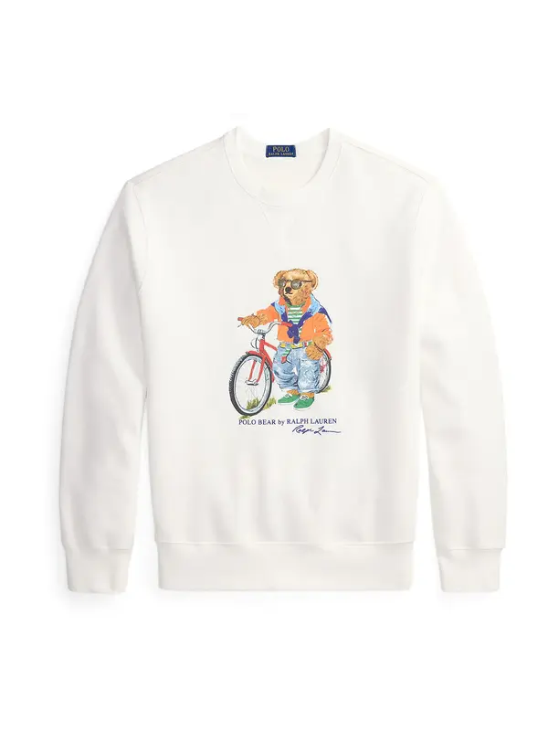 Polo Ralph Lauren Polo Ralph Lauren Sweater majica  indigo / narančasta / bijela