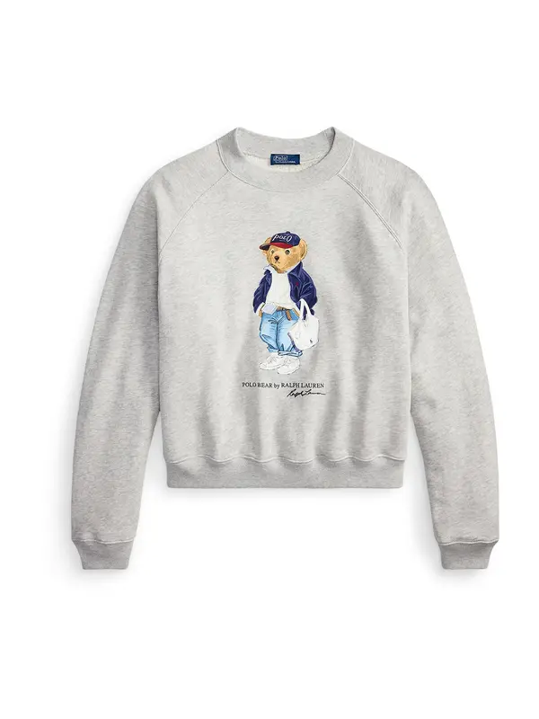 Polo Ralph Lauren Polo Ralph Lauren Sweater majica 'ISLAND'  plava / dimno siva / bijela