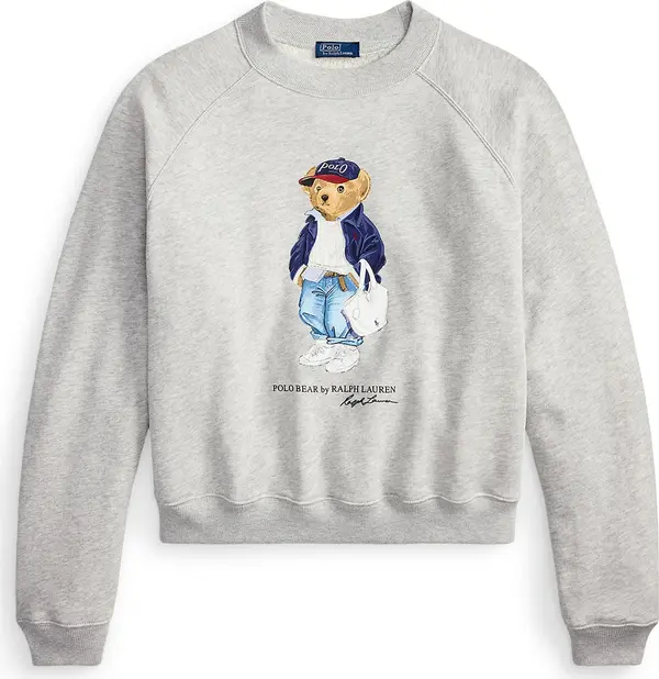 Polo Ralph Lauren Polo Ralph Lauren Sweater majica 'ISLAND'  plava / dimno siva / bijela