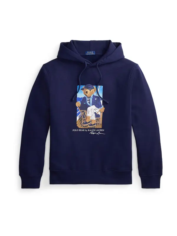 Polo Ralph Lauren Polo Ralph Lauren Sweater majica  mornarsko plava / moka smeđa / bijela