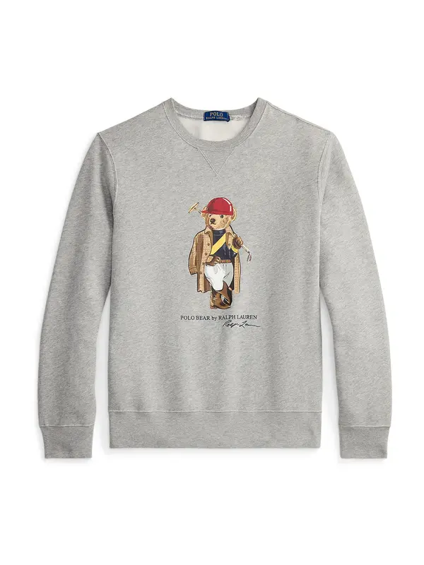 Polo Ralph Lauren Polo Ralph Lauren Sweater majica  smeđa / siva melange / tamno crvena / prljavo bijela