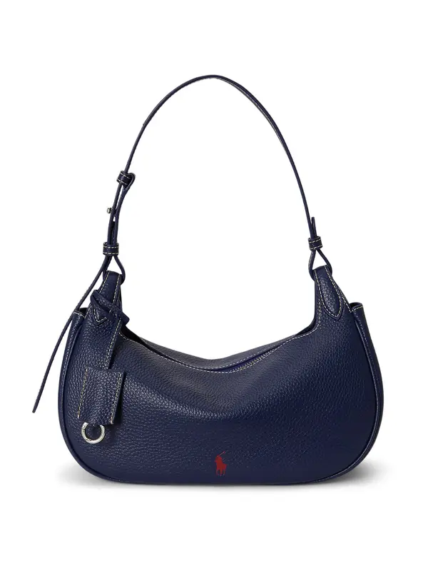 Polo Ralph Lauren Polo Ralph Lauren Torba za na rame 'SHINY DRUM PEBBLE'  tamno plava