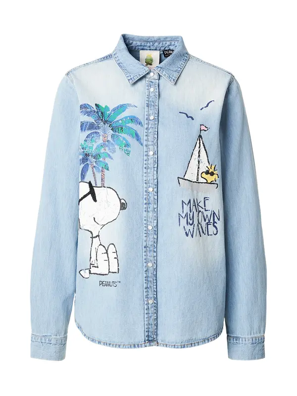 PRINCESS GOES HOLLYWOOD PRINCESS GOES HOLLYWOOD Bluza 'Snoopy'  plava / akvamarin / plavi traper / bijela