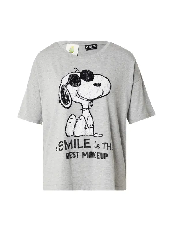 PRINCESS GOES HOLLYWOOD PRINCESS GOES HOLLYWOOD Majica 'Snoopy smile'  siva / crna / bijela