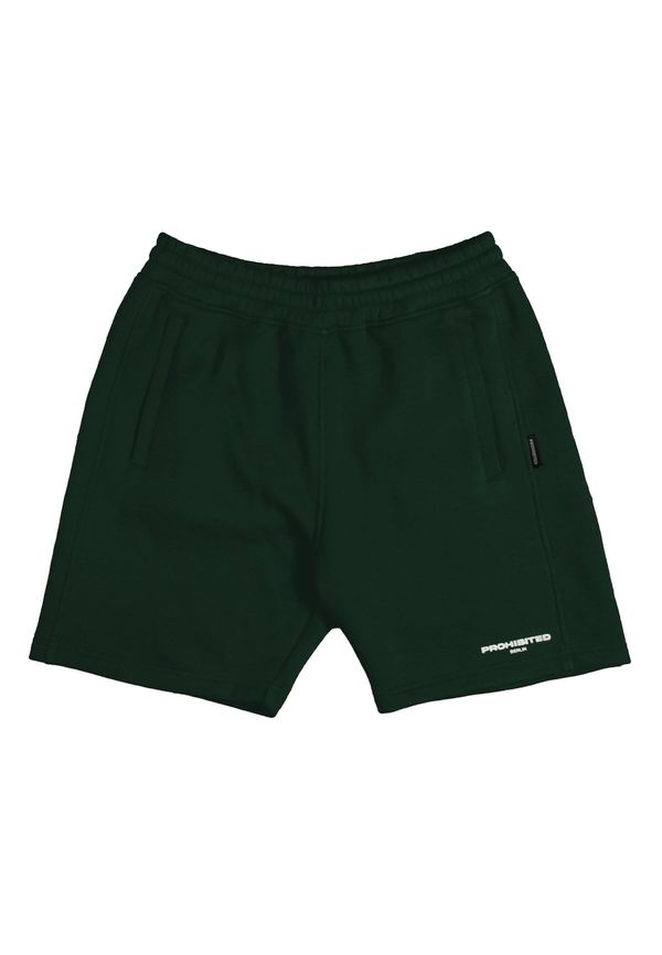 Prohibited Prohibited Hlače  tamno zelena / bijela