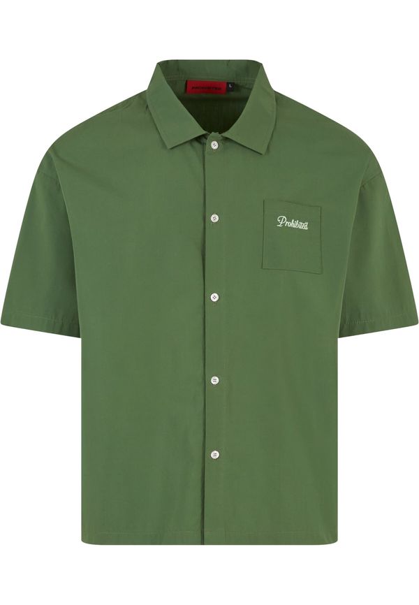 Prohibited Prohibited Košulja 'Ciao Amore'  siva / zelena