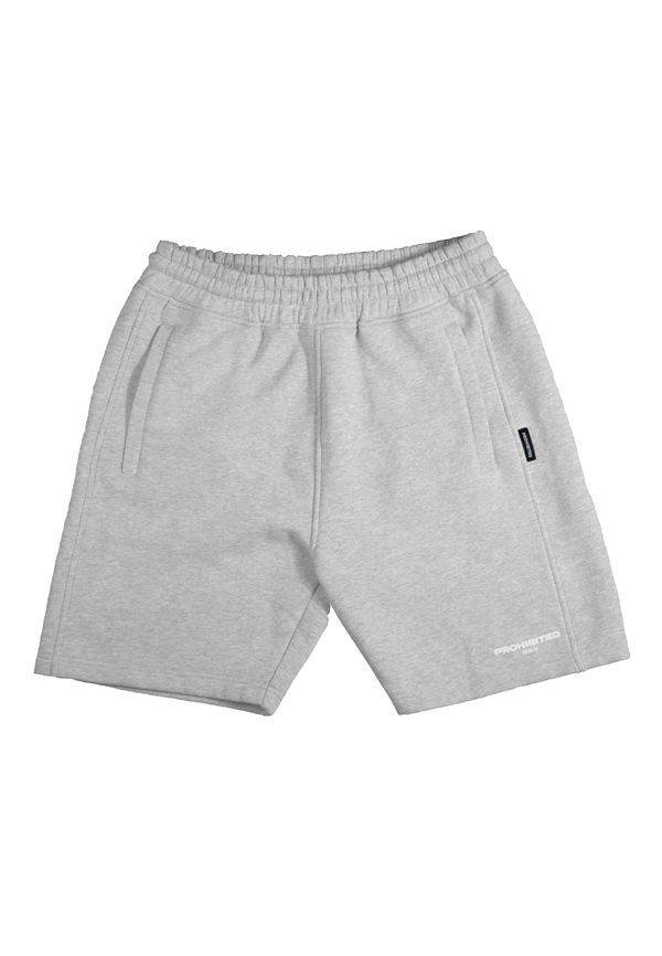 Prohibited Prohibited Sportske hlače  siva melange / bijela