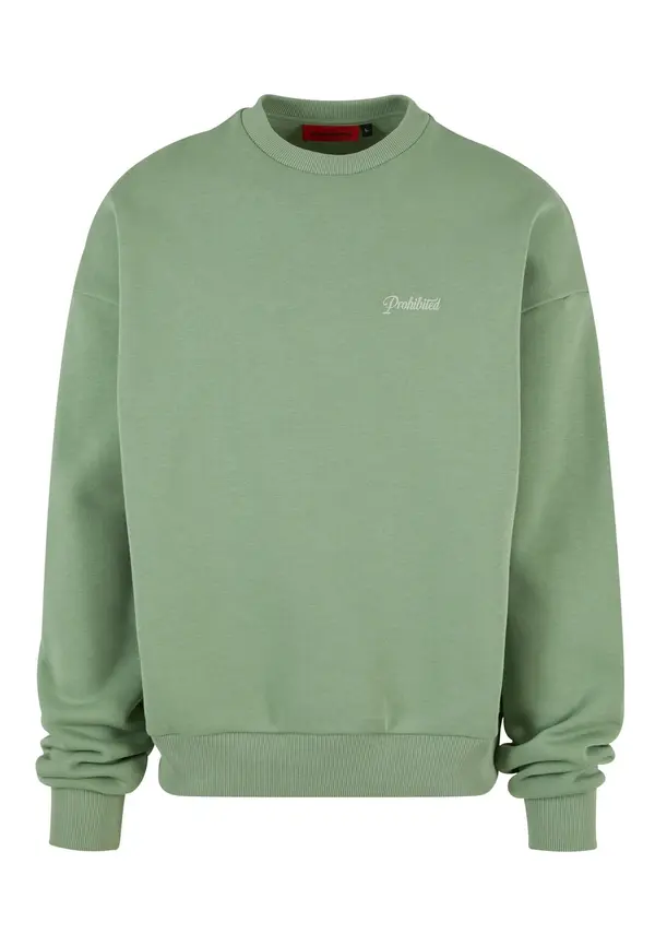 Prohibited Prohibited Sweater majica  svijetlosiva / zelena