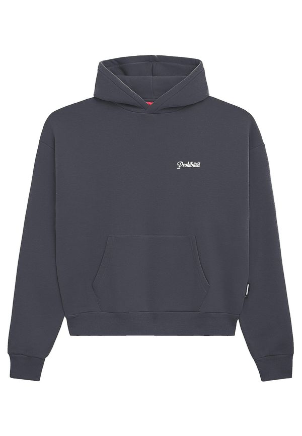 Prohibited Prohibited Sweater majica  tamo siva / bijela