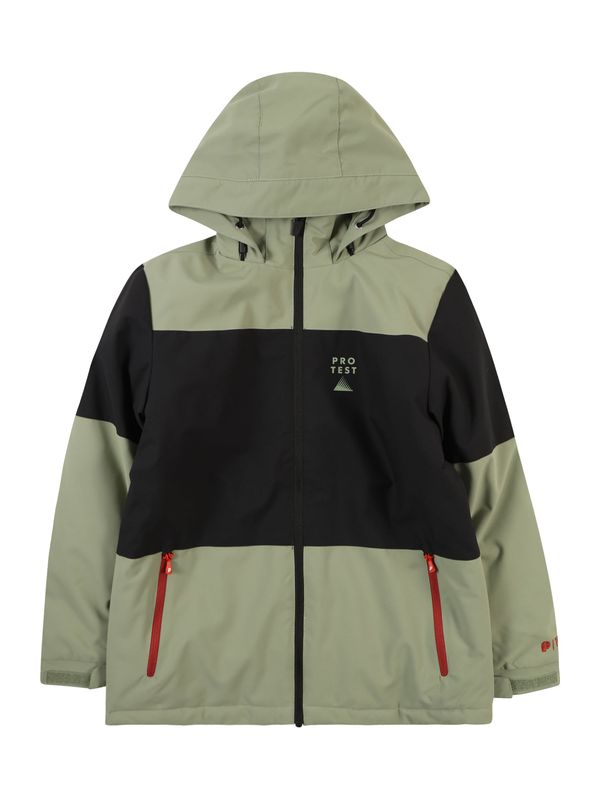 PROTEST PROTEST Outdoor jakna 'PRTDECKS'  pastelno zelena / crna