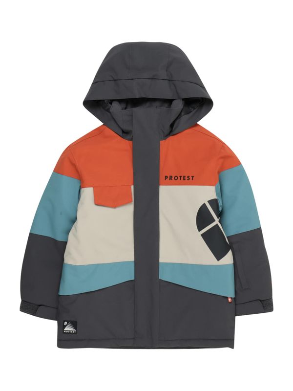 PROTEST PROTEST Sportska jakna 'PECKER'  bež / plava / siva / narančasta