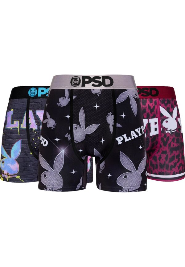 PSD PSD Bokserice 'Playboy'  mornarsko plava / siva / roza / crna