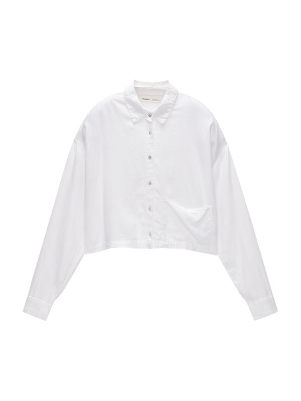 Pull&Bear Pull&Bear Bluza  bijela