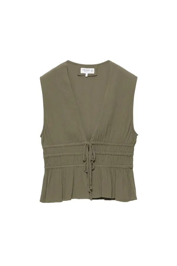 Pull&Bear Pull&Bear Bluza  maslinasta