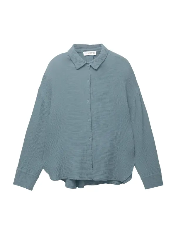 Pull&Bear Pull&Bear Bluza  sivkasto plava