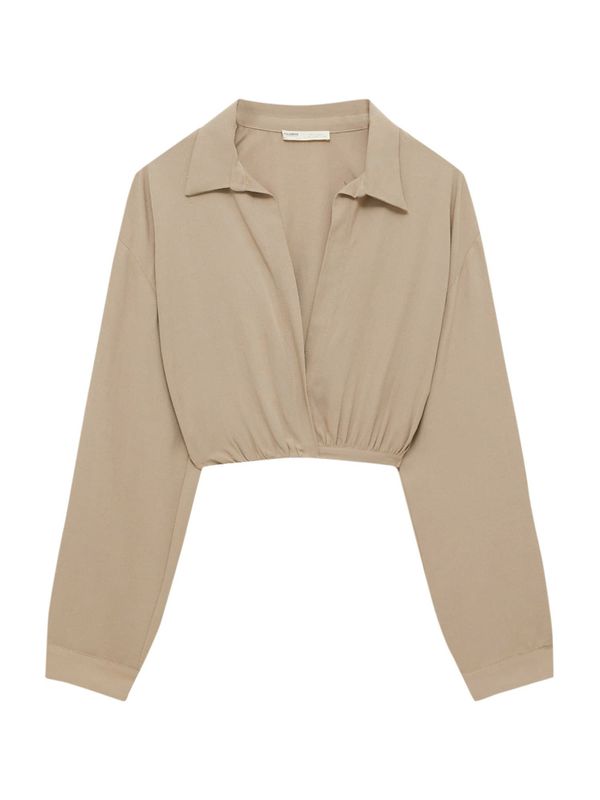 Pull&Bear Pull&Bear Bluza  svijetlosmeđa