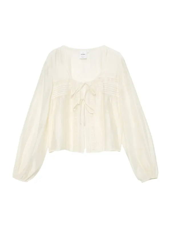 Pull&Bear Pull&Bear Bluza  vuneno bijela