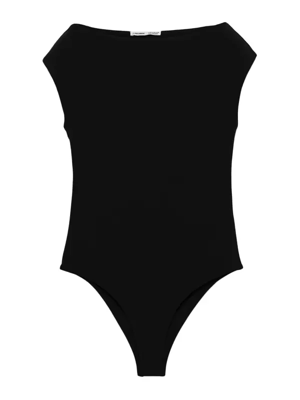 Pull&Bear Pull&Bear Bodi majica  crna