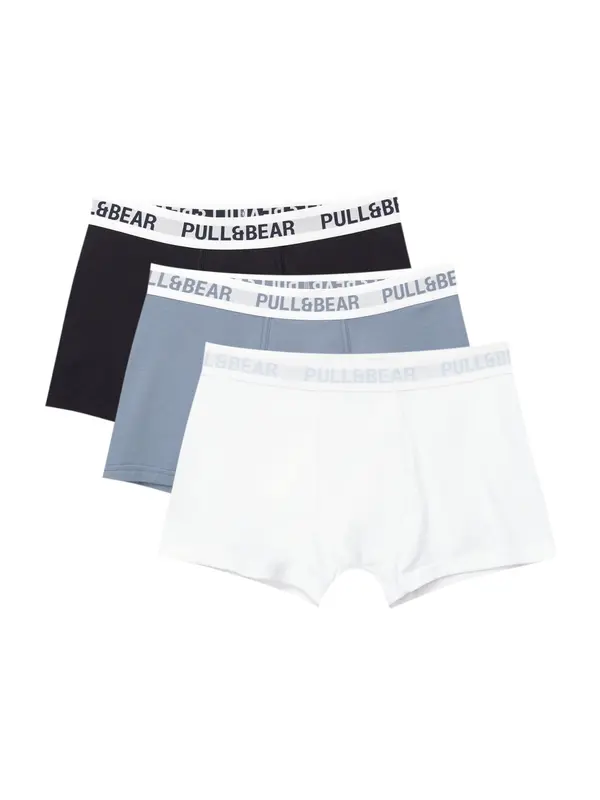 Pull&Bear Pull&Bear Bokserice  opal / svijetlosiva / crna / bijela