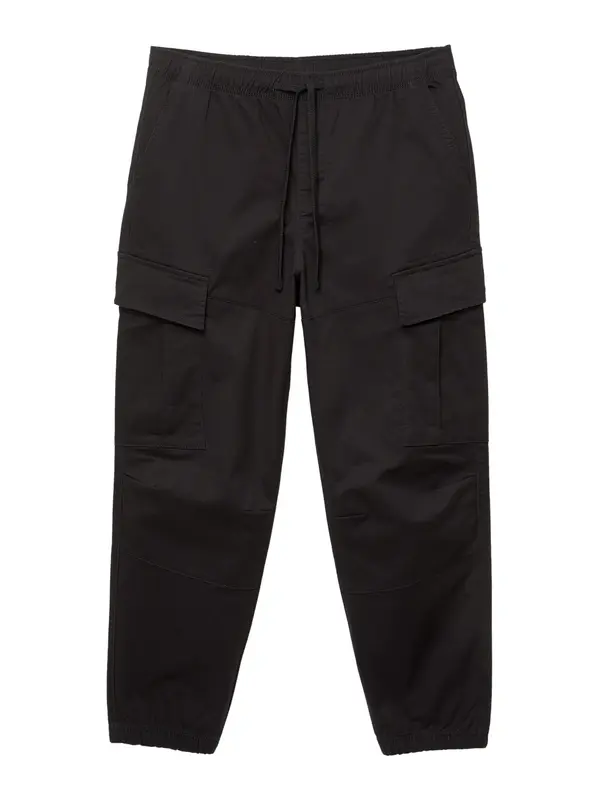 Pull&Bear Pull&Bear Cargo hlače  crna