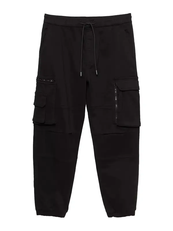 Pull&Bear Pull&Bear Cargo hlače  crna