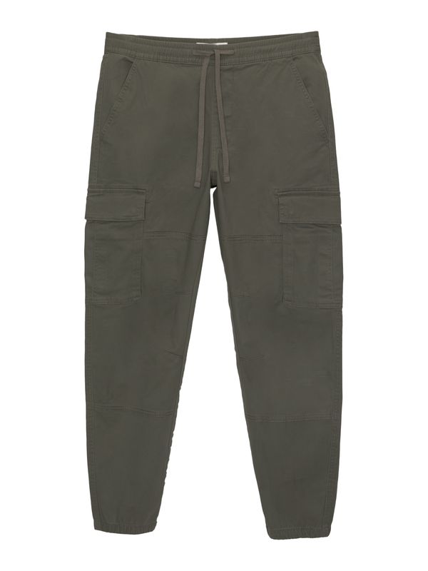 Pull&Bear Pull&Bear Cargo hlače  maslinasta