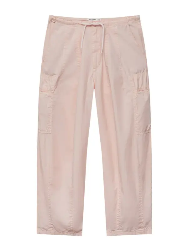 Pull&Bear Pull&Bear Cargo hlače  pastelno roza