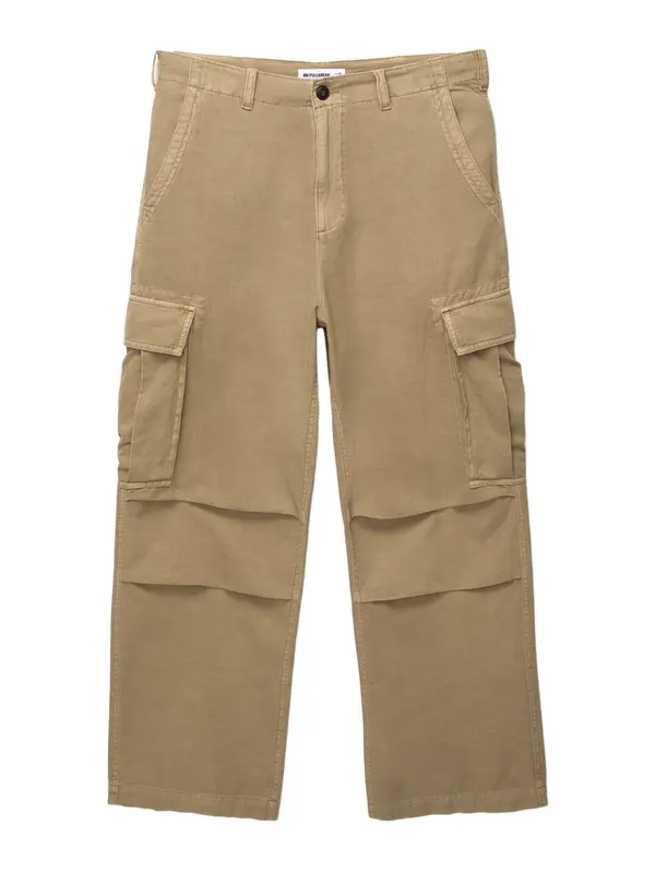 Pull&Bear Pull&Bear Cargo hlače  pijesak