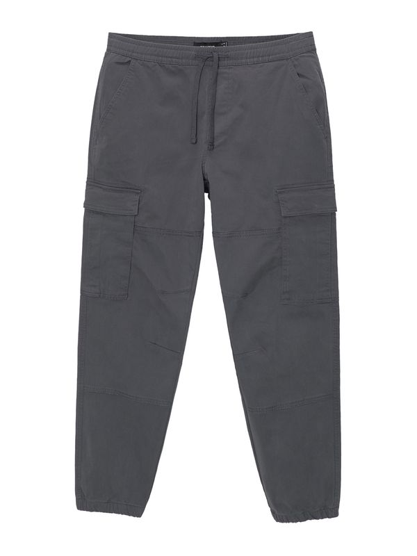Pull&Bear Pull&Bear Cargo hlače  sivkasto plava