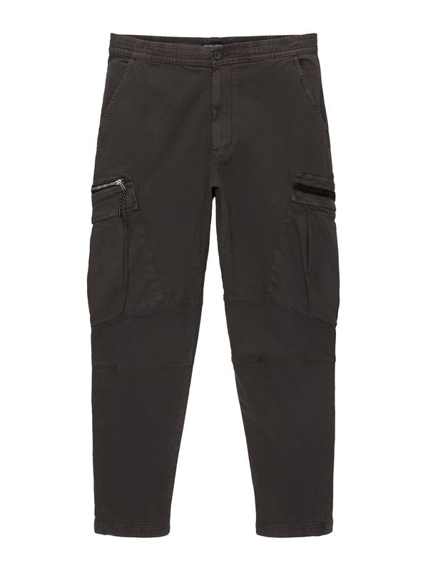 Pull&Bear Pull&Bear Cargo hlače  tamo siva