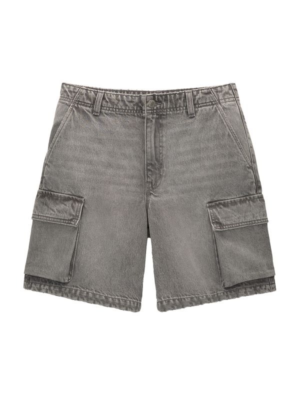 Pull&Bear Pull&Bear Cargo traperice  crni traper