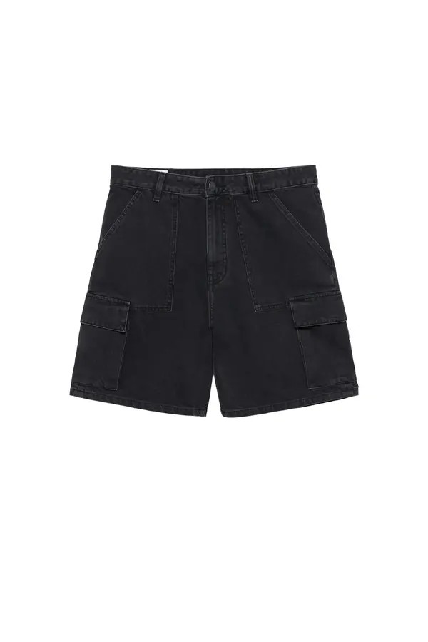 Pull&Bear Pull&Bear Cargo traperice  crni traper