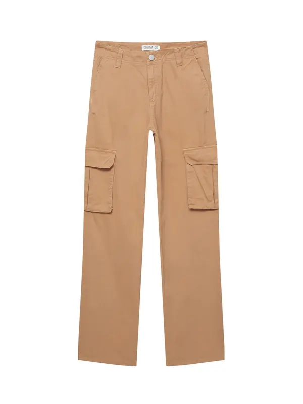 Pull&Bear Pull&Bear Cargo traperice  smeđa