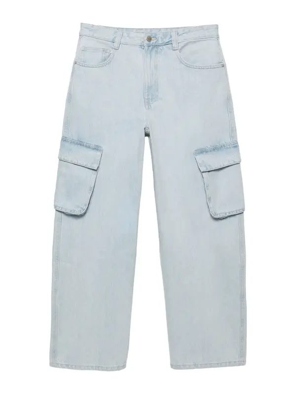 Pull&Bear Pull&Bear Cargo traperice  svijetloplava