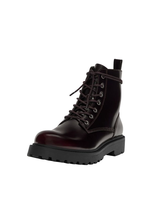 Pull&Bear Pull&Bear Čizme na vezanje  burgund