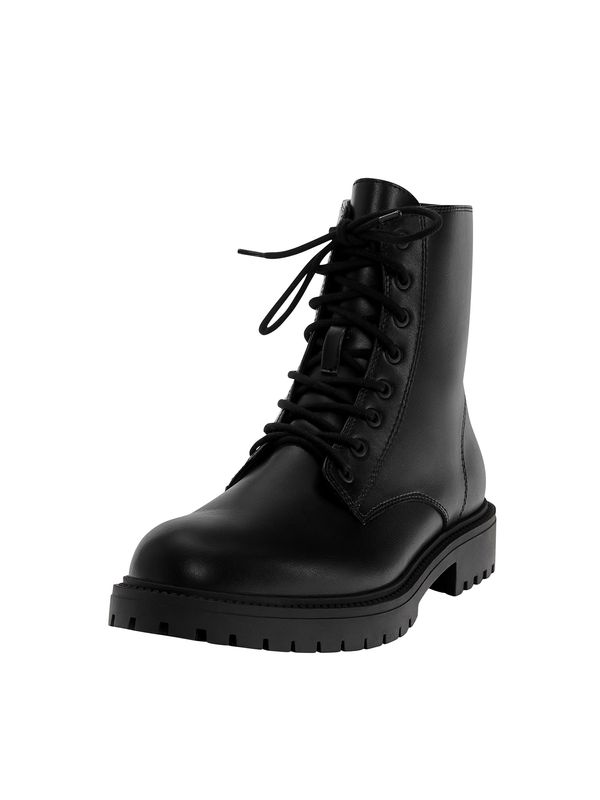 Pull&Bear Pull&Bear Čizme na vezanje  crna